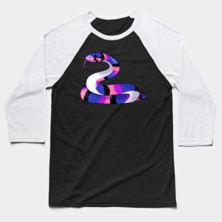 Genderfluid Snake Baseball T-Shirt